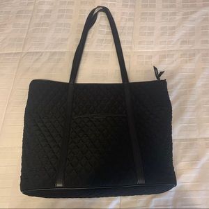 Vera Bradley Black Rose Print Tote Bag